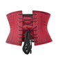 Maroon Corset Waist Shaper in 100% Cotton