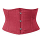 Maroon Corset Waist Shaper in 100% Cotton