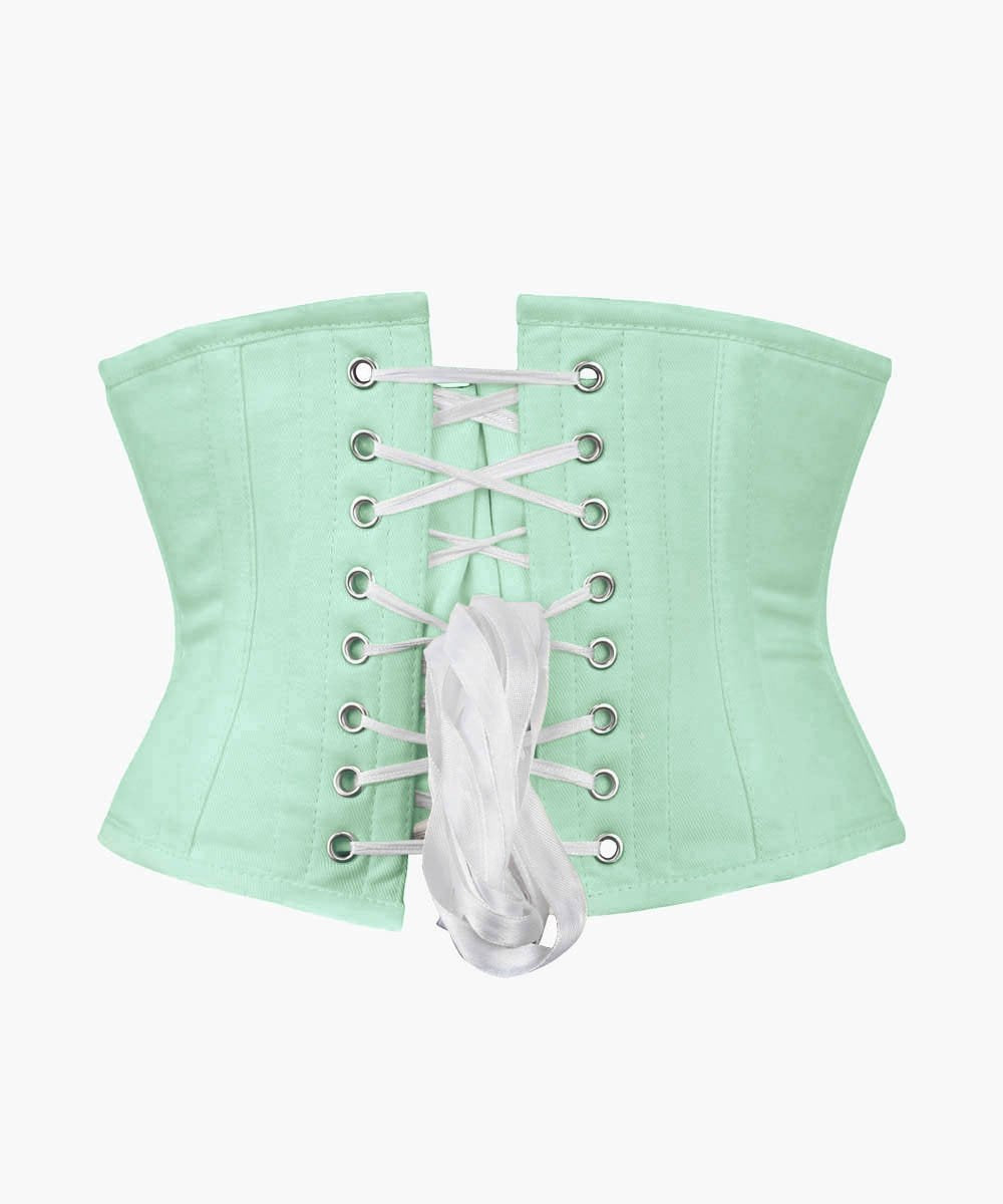 Mint Corset Waist Shaper in 100% Cotton