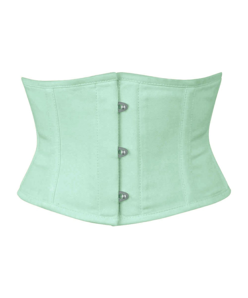 Mint Corset Waist Shaper in 100% Cotton
