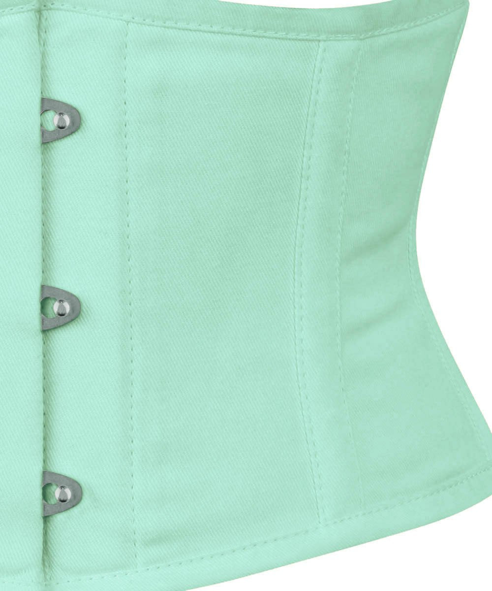 Mint Corset Waist Shaper in 100% Cotton