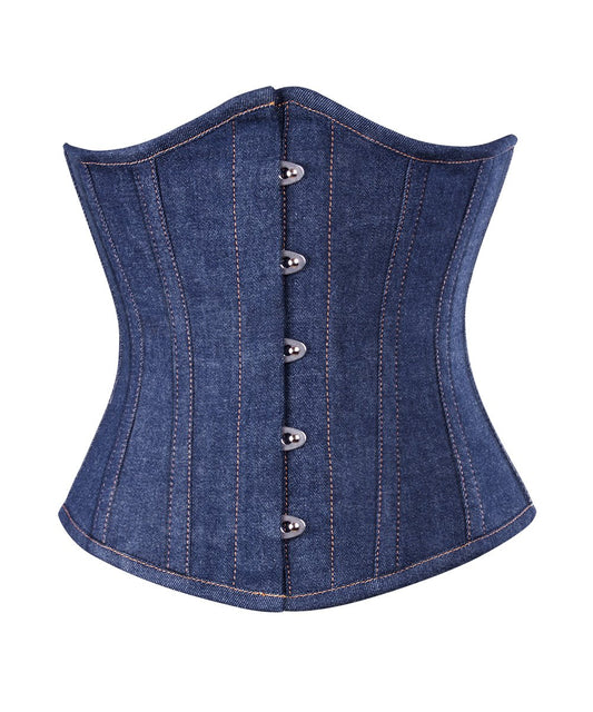 Waist Shaper Corset in Denim