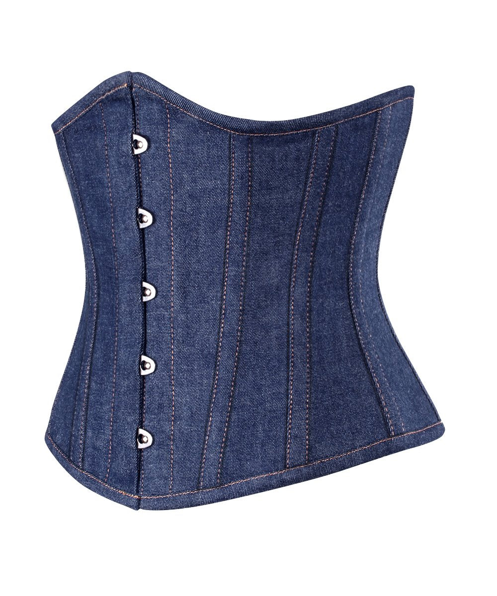 Waist Shaper Corset in Denim
