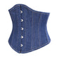Waist Cincher Corset in Denim
