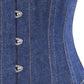 Waist Cincher Corset in Denim