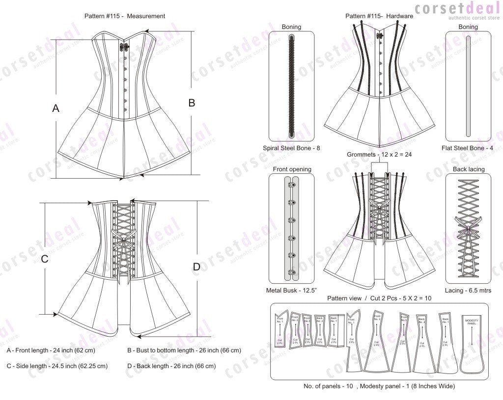 Karissa Gothic Lace Overlay Corset Dress