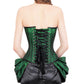 Elyce Overbust Brocade Green Corset