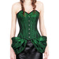 Elyce Overbust Brocade Green Corset