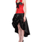 Ailne Red and Black Overbust Corset Dress