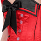 Ailne Red and Black Overbust Corset Dress