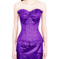 Abdera Burlesque Fashion Purple Corset with Frill