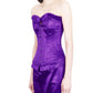 Abdera Burlesque Fashion Purple Corset with Frill