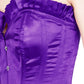 Abdera Burlesque Fashion Purple Corset with Frill