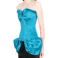 Valari Overbust Burlesque Fashion Corset with Frill