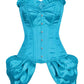 Valari Overbust Burlesque Fashion Corset with Frill