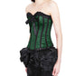 Hafgrim Burlesque Green Fashion Corset