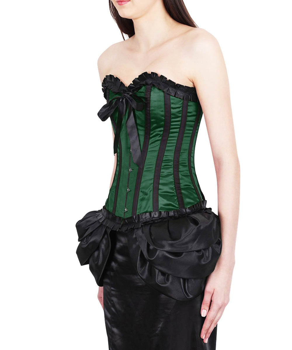 Hafgrim Burlesque Green Fashion Corset