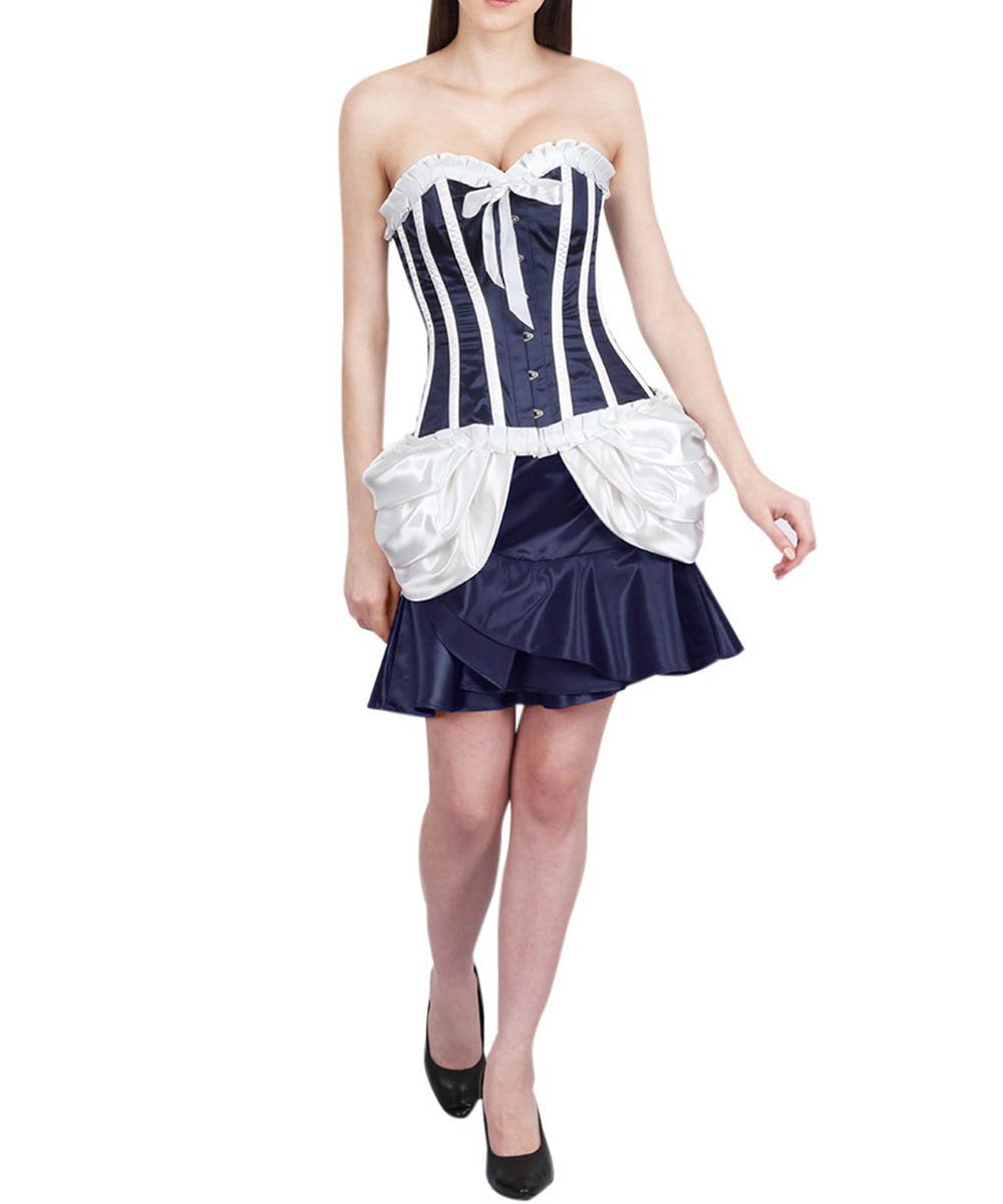 Ogelsby Blue Burlesque Fashion Corset
