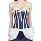 Ogelsby Blue Burlesque Fashion Corset