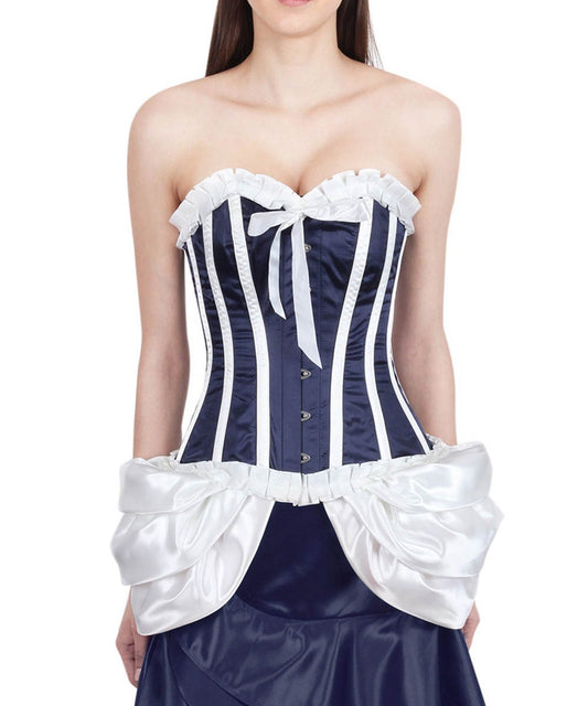 Ogelsby Blue Burlesque Fashion Corset