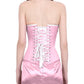 Emeric Steel Boned Pink Overbust Corset