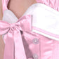 Emeric Steel Boned Pink Overbust Corset