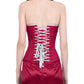 Frika Steel Boned Maroon Overbust Corset