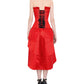 Maricia Burlesque Red Mullet Corset Dress