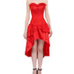 Maricia Burlesque Red Mullet Corset Dress