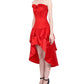 Maricia Burlesque Red Mullet Corset Dress