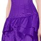 Horae Burlesque Purple Mullet Corset Dress