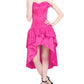 Ailesh Burlesque Magenta Mullet Corset Dress