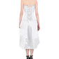 Frigga Burlesque White Mullet Corset Dress
