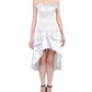 Frigga Burlesque White Mullet Corset Dress