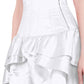 Frigga Burlesque White Mullet Corset Dress
