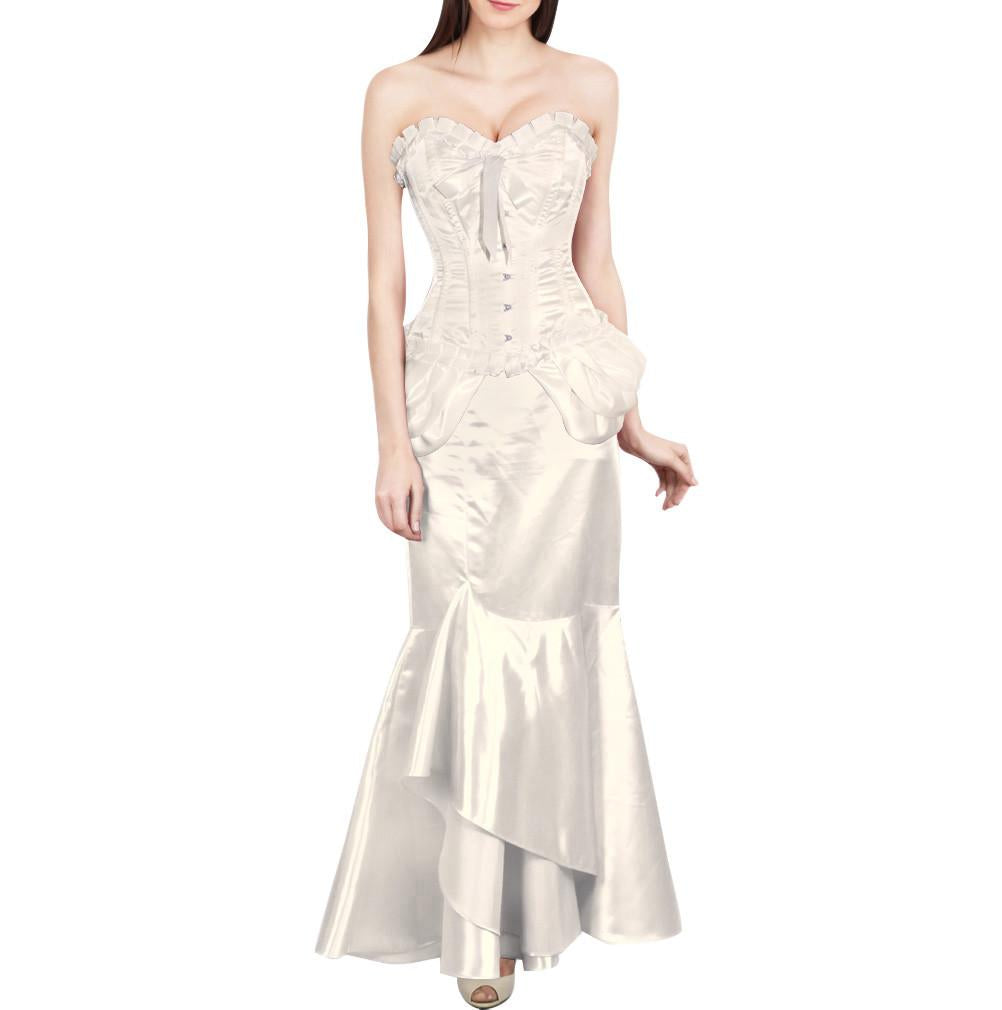 Ocran Ivory Burlesque Fashion Corset
