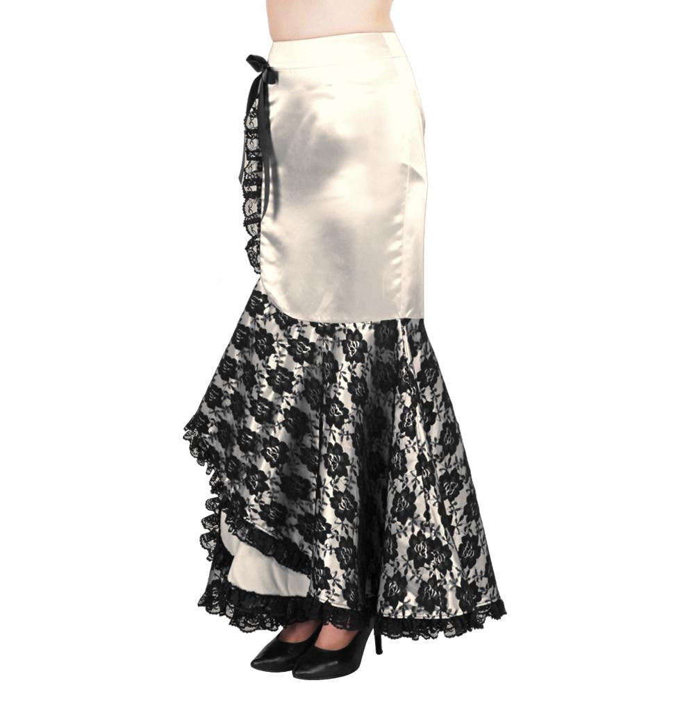 Heraldo Burlesque Lace Overlay Ruffle Skirts