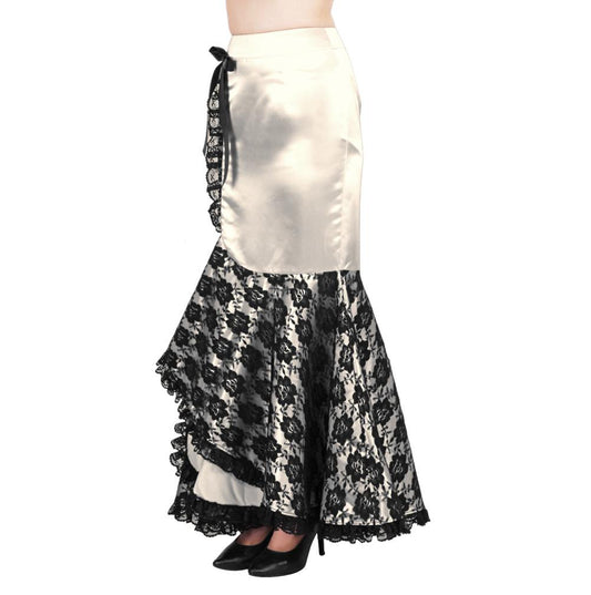 Heraldo Burlesque Lace Overlay Ruffle Skirts