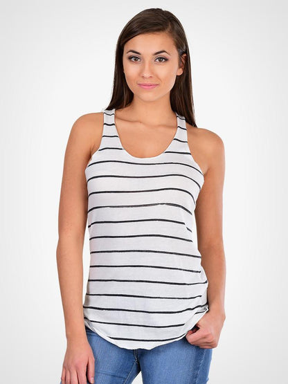 Eco Ivory Ink Stripe