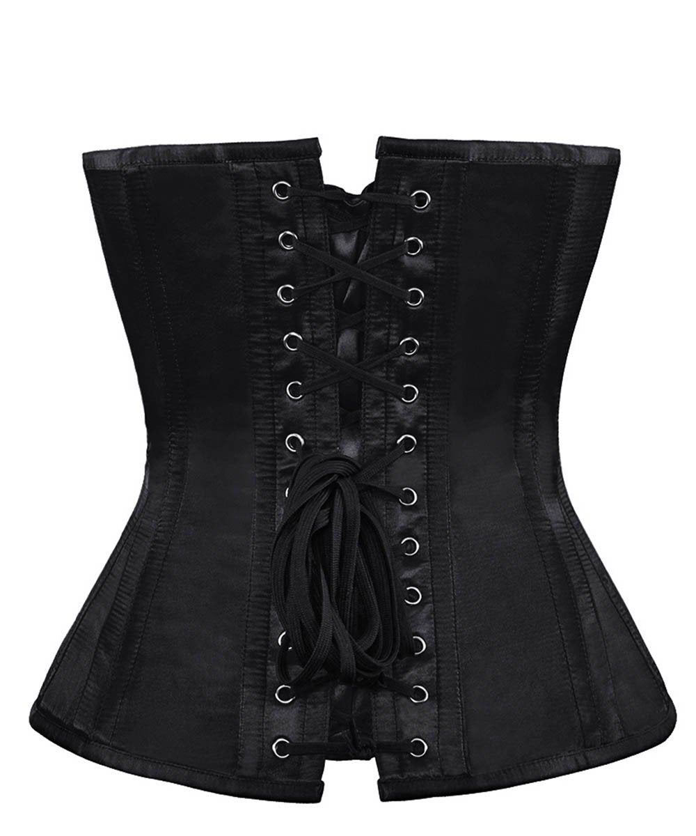 Verel Black Gothic Corset Overbust for Plus Size
