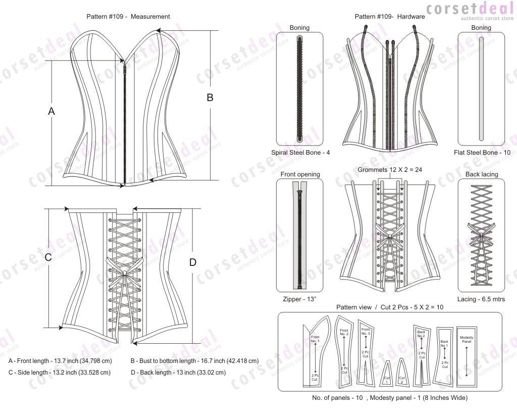 Amina Burlesque Corset