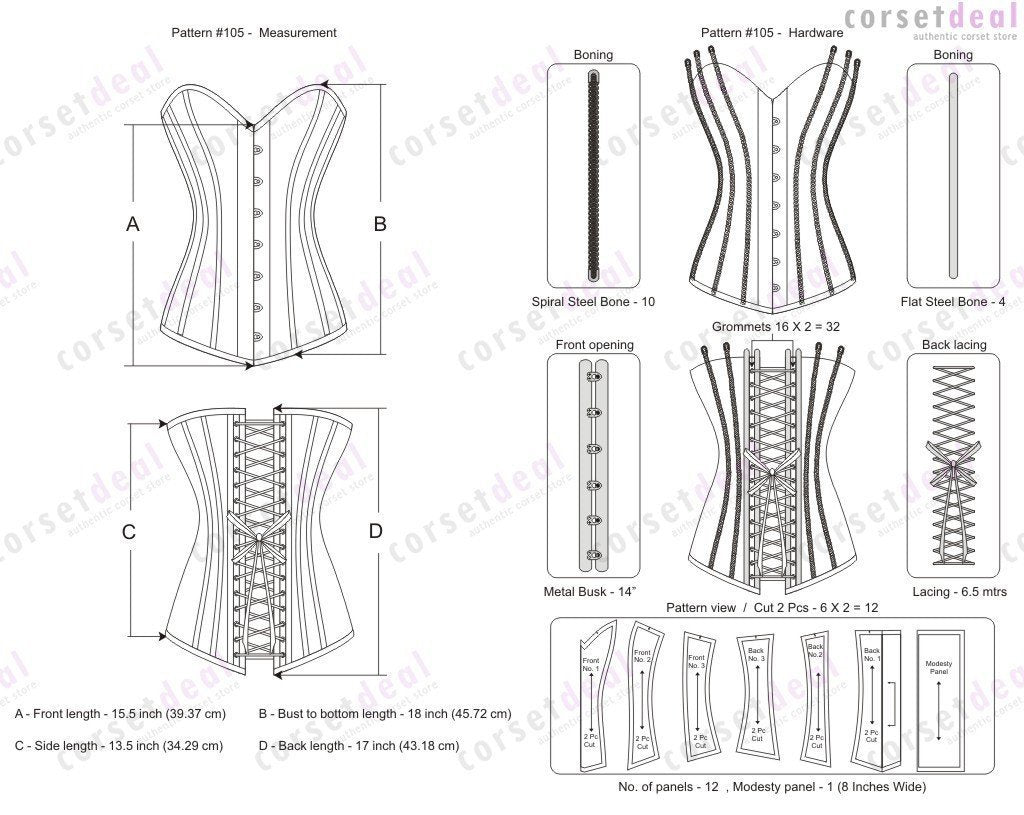 Aida Black Gothic Corset