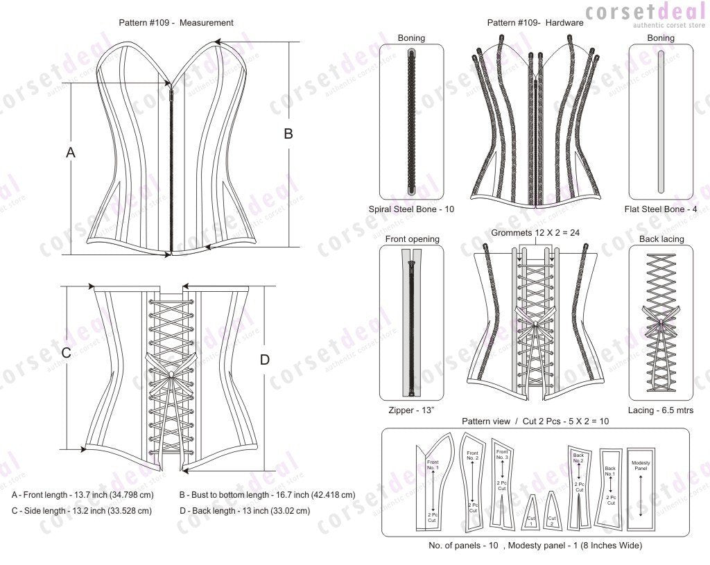 Danladi Genuine Sheep Napa Leather Corset