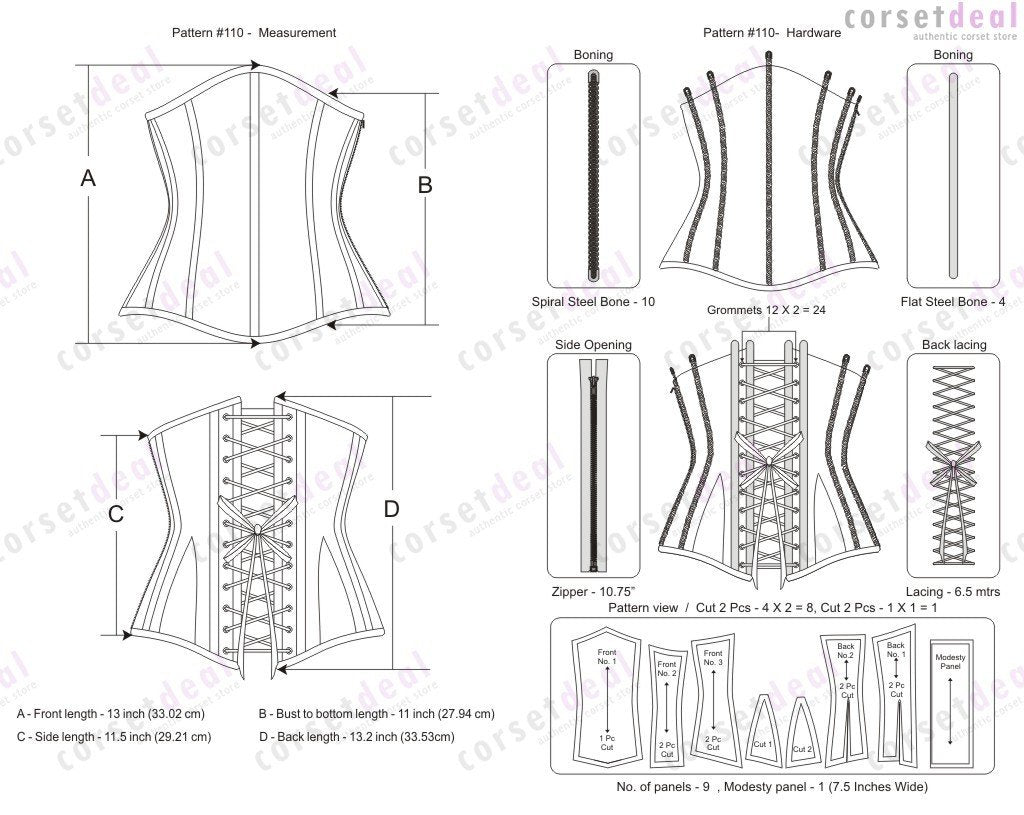 Pernell Steampunk Corset