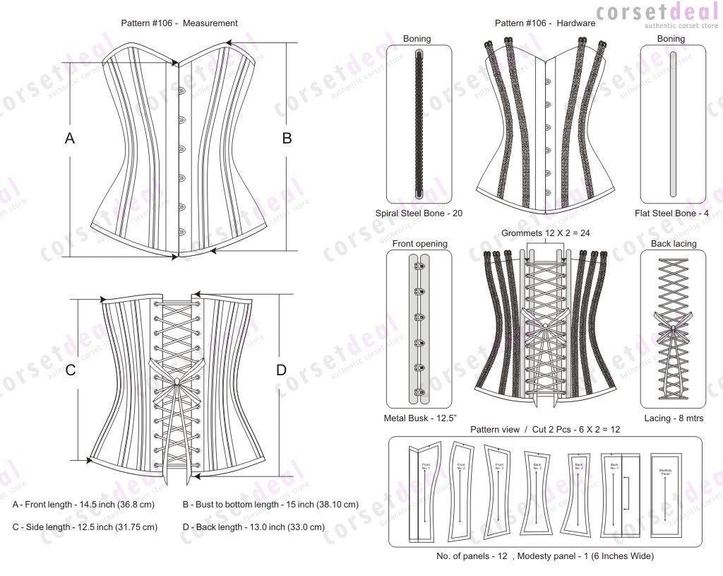 Orson Ivory Waist Training Corset